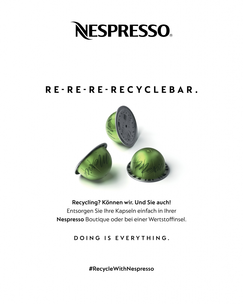 åndelig mekanisk genetisk Kampagne: Nespresso will über Recycling aufklären